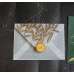 Olive Green Wedding Invitation with Vellum Paper Envelope Customized Content